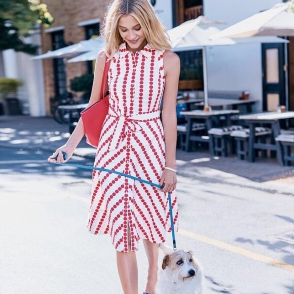 BODEN Clemmie Sleeveless Shirt Dress